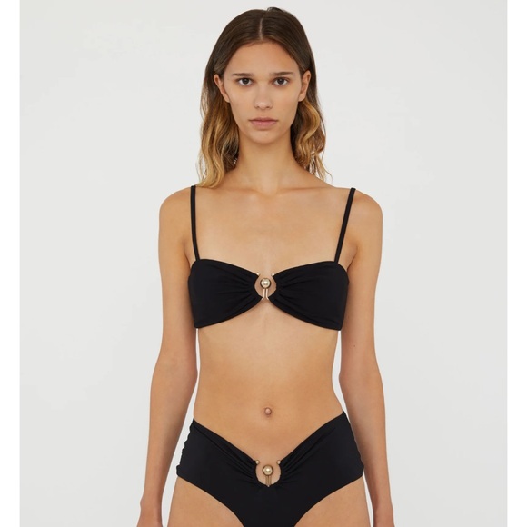 Christopher Esber Other - Christopher Esber Orbit Ruched Bandeau Top and High Waist Bottom Bikini Size 12